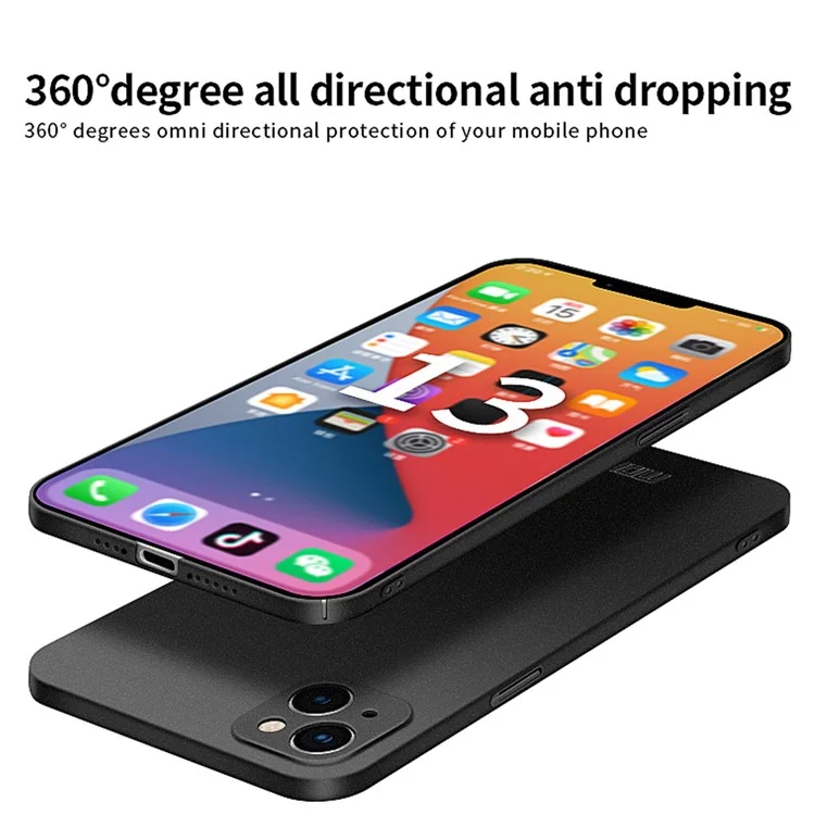 MOFI Shield Matte Series Hard PC Back Cover per iPhone 15 Plus, Custodia Antiimpronta Opaca - Nero