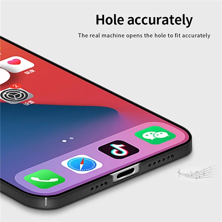 MOFI Shield Matte Series Hard PC Back Cover per iPhone 15 Plus, Custodia Antiimpronta Opaca - Nero