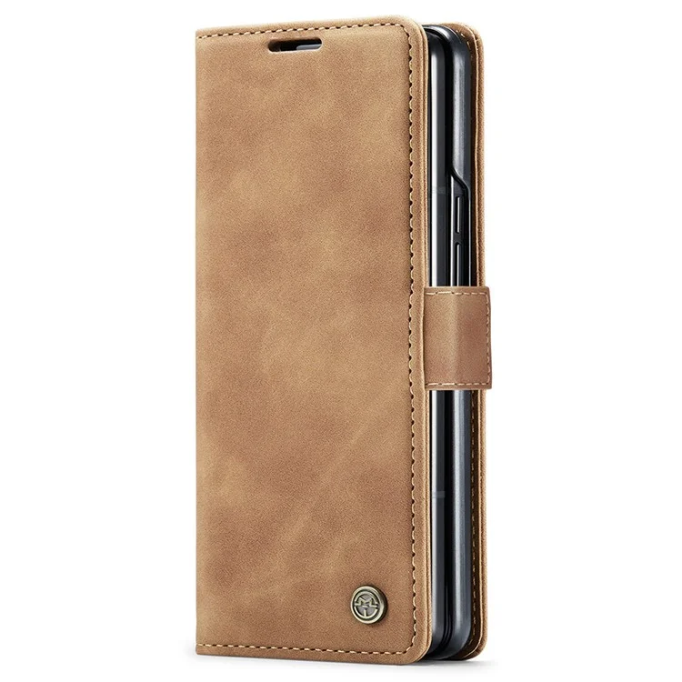 CASEME 013 Series para Google Pixel Fold Funda de Teléfono de Cartera de Cuero PU Soporte Smartphone Cubierta - Marrón