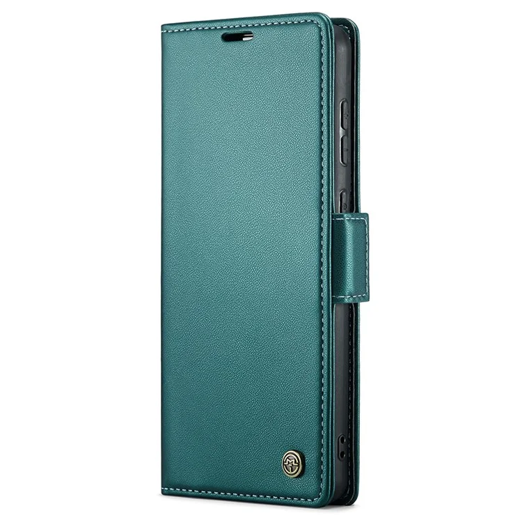CASEME 023 Série Pour Samsung Galaxy A30s / A50 / A50s Couverture du téléphone RFID Blocking Stand Wallet Étui en cuir - Vert