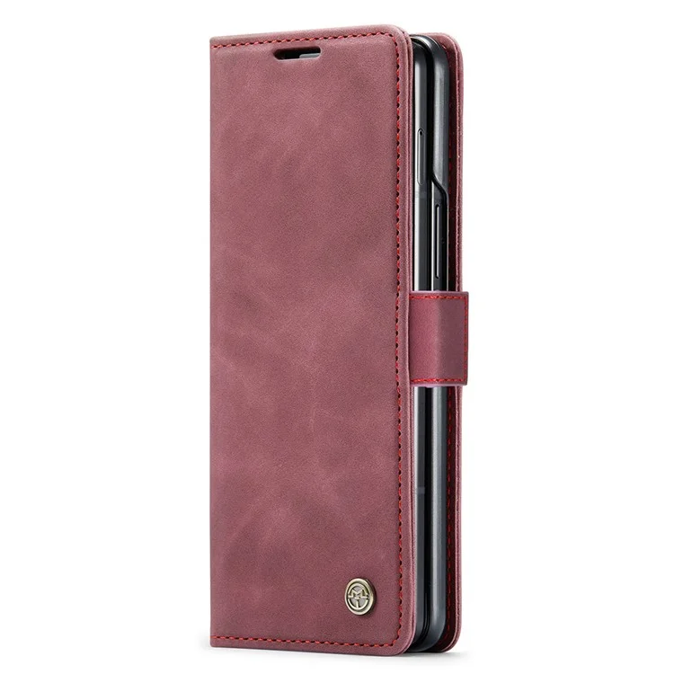 CASEME 013 Série Pour Samsung Galaxy Z Fold5 5G Étui de Portefeuille en Cuir pour Téléphone - Bordeaux