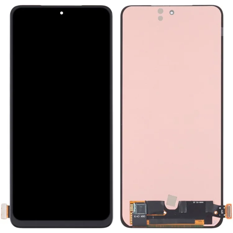 Pour vivo X60t 5G / X60 5G / X70 / X70t Écran OLED de qualité C et ensemble de numériseur (sans logo)