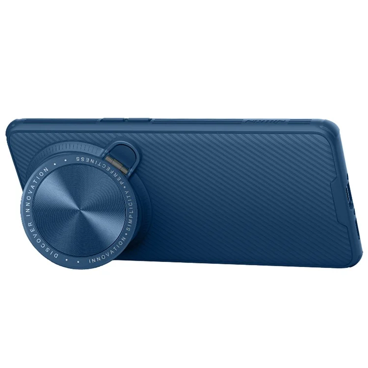 NILLKIN CamShield Prop Series for Oppo Find X6 Pro Hard PC+TPU Phone Case Kickstand Lens Protector Phone Cover - Blue