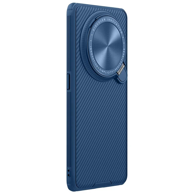 NILLKIN CamShield Prop Series for Oppo Find X6 Pro Hard PC+TPU Phone Case Kickstand Lens Protector Phone Cover - Blue