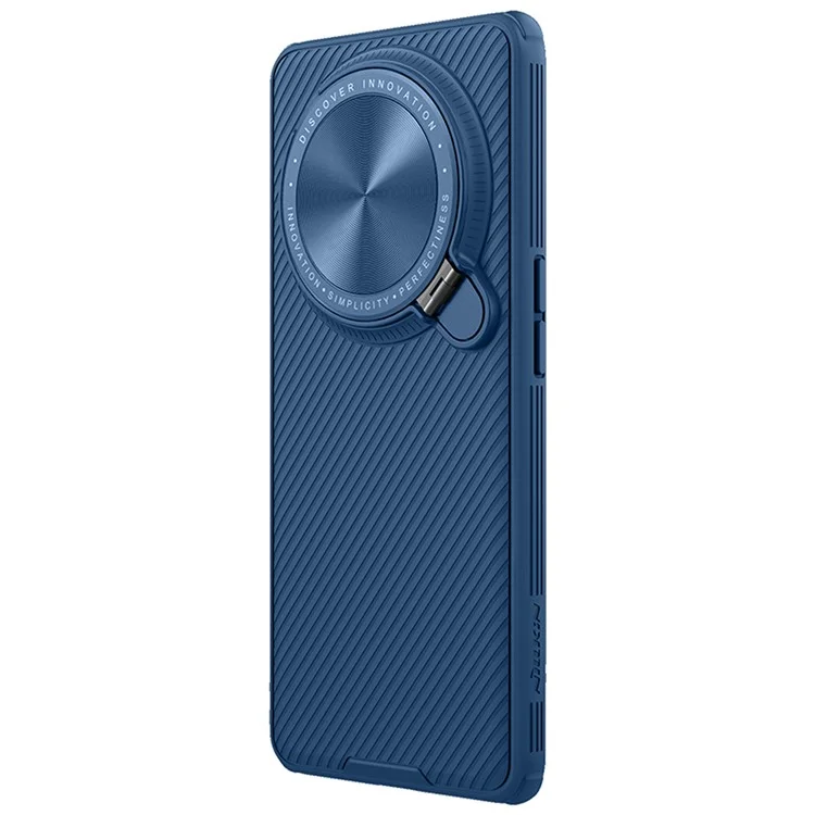 NILLKIN CamShield Prop Series for Oppo Find X6 Pro Hard PC+TPU Phone Case Kickstand Lens Protector Phone Cover - Blue