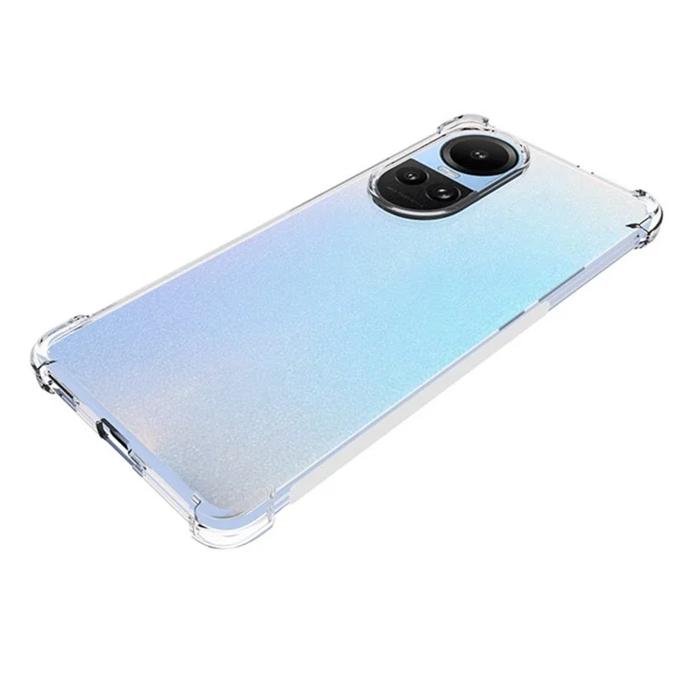 Para o Oppo Reno10 5G / Reno10 Pro 5G Anti-Drop Clear Phone Case Não Deslizamento TPU Capelo Celular Tampa