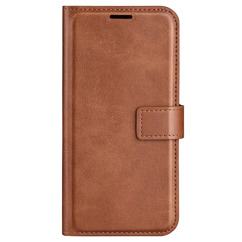 Protective Case for Honor 90 Lite 5G / X50i 5G PU Leather Wallet Stand Calf Texture Phone Cover - Light Brown