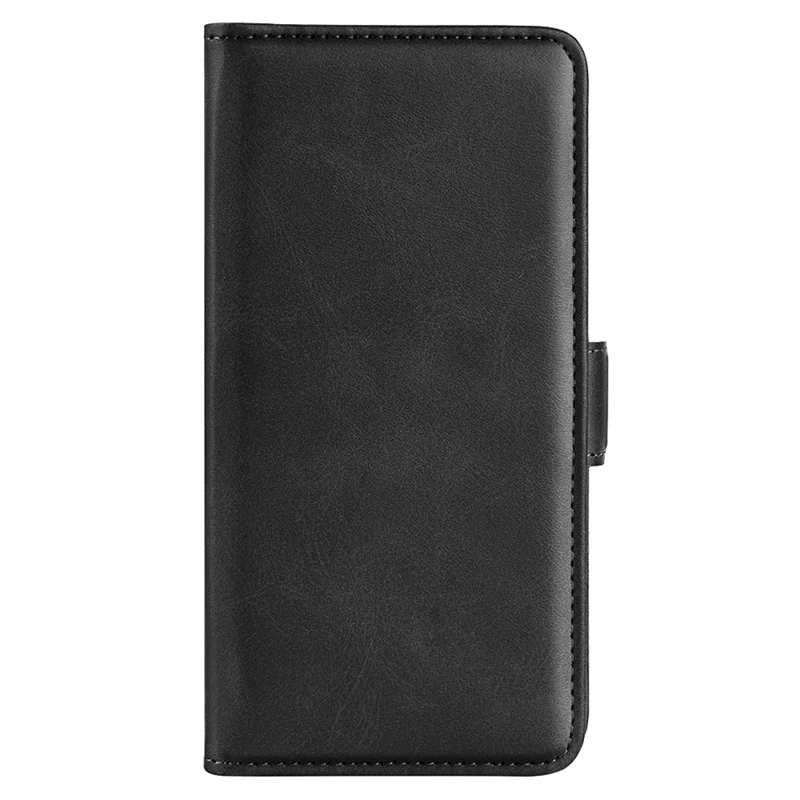 Calf Texture Stand Cover for Realme Narzo N53 4G , Scratch Resistant PU Leather Wallet Phone Case - Black