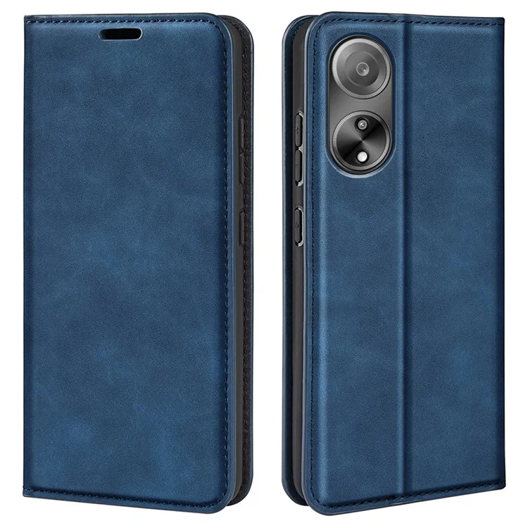Кожаный чехол-книжка для Oppo A1 5G / A98 5G - Синий
