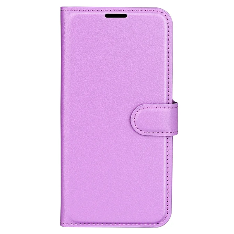 Бумажник-чехол для телефона с текстурой личи для Xiaomi Civi 3 5G, с подставкой из искусственной кожи, обеспечивающий полную защиту - фиолетовый