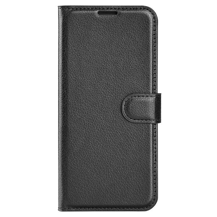 Litchi Textur PU-Leder-Handyhülle für Oppo Reno10 5G (Global) Geldbörse, Ständer, Schutzhülle - Schwarz