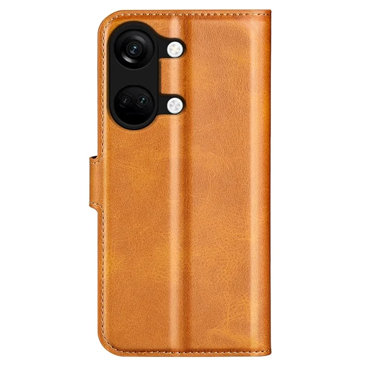 For OnePlus Ace 2V / Nord 3 5G PU Leather Wallet Case Stand Calf Texture Protective Phone Cover - Yellow