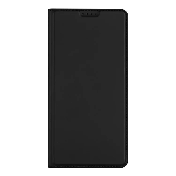 DUX DUCIS Skin Pro Series para Samsung Galaxy S23 FE, Capa de Telefone de Couro PU com Suporte e Compartimento para Cartão - Preto