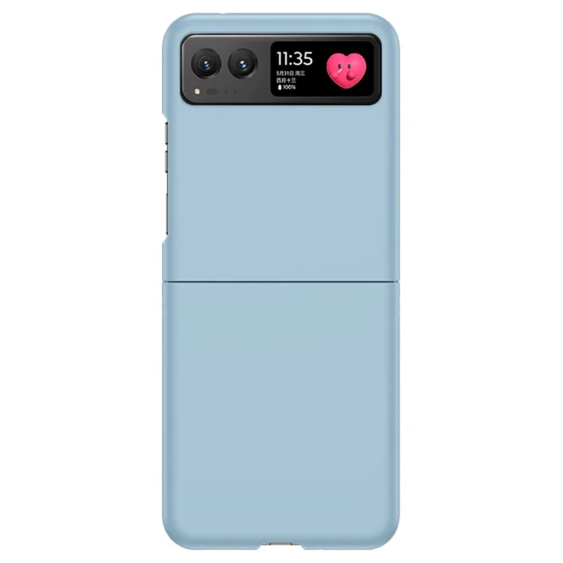 For Motorola Razr 40 5G Shockproof Hard PC Phone Case Ultra-thin Skin-touch Back Cover - Baby Blue