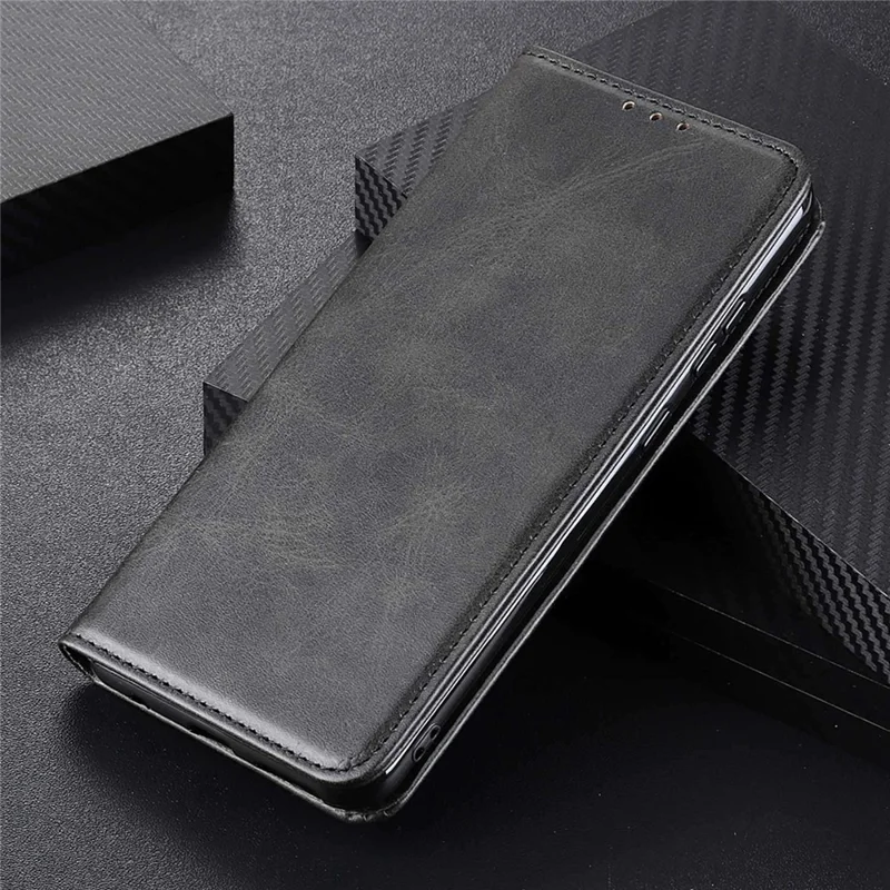 Split Leather Phone Case for Nokia G42 Anti-drop Stand Wallet Protective Cover - Black