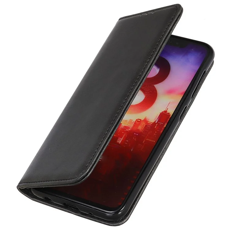 Para Oppo Reno10 Pro 5G (Global) / Reno10 5G (Global) Estuche con tapa de cuero partido, con soporte magnético y billetera - Negro