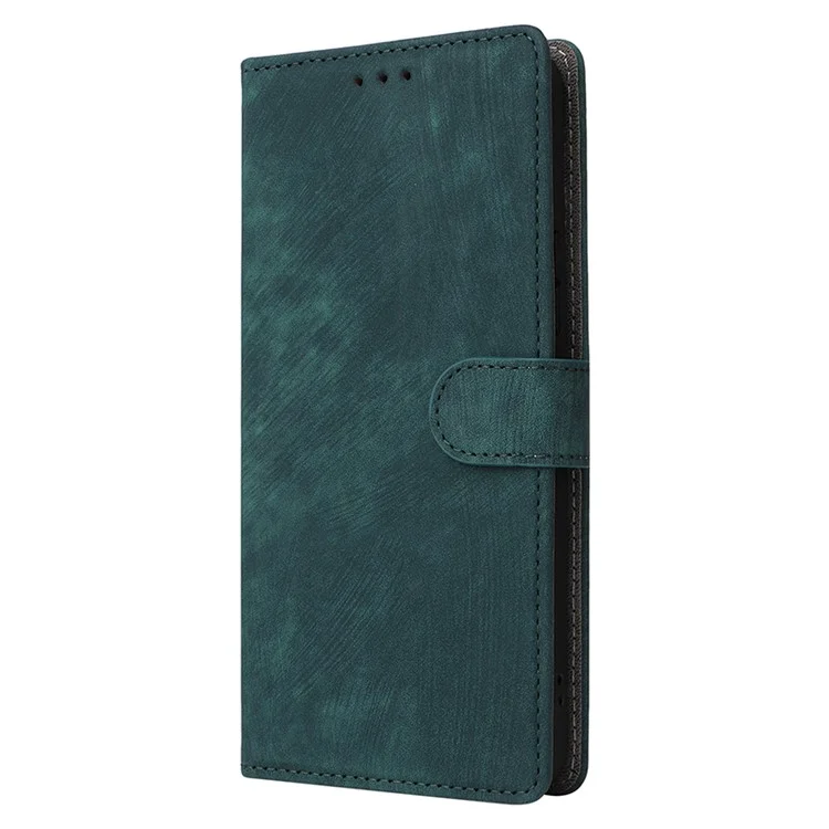 Pour itel A60 (A662L) / A60S Étui antichoc RFID Blocking Wallet Stand PU Leather Phone Cover avec Strap - Vert