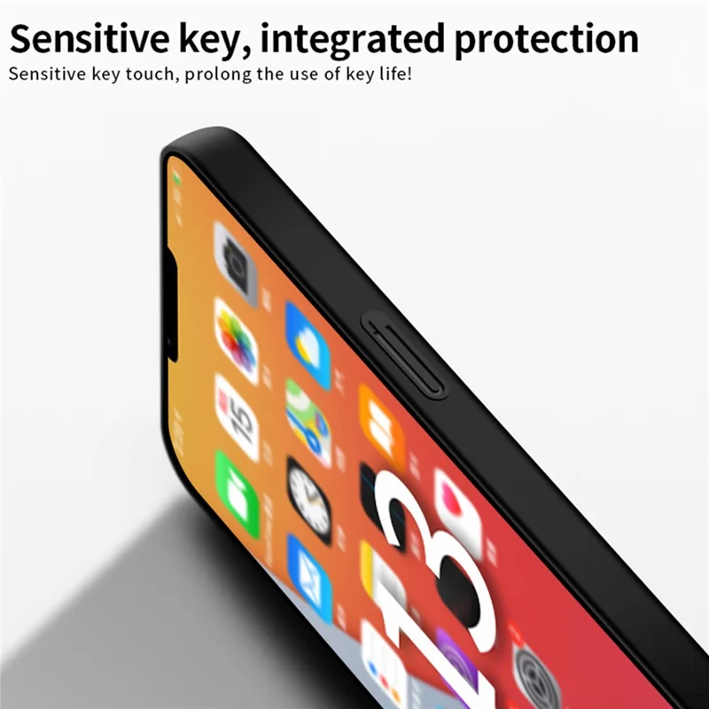 MOFI JK PC Series-1 Shield for iPhone 15 Plus Cell Phone Cover Anti-Fingerprint Matte PC Phone Case - Black