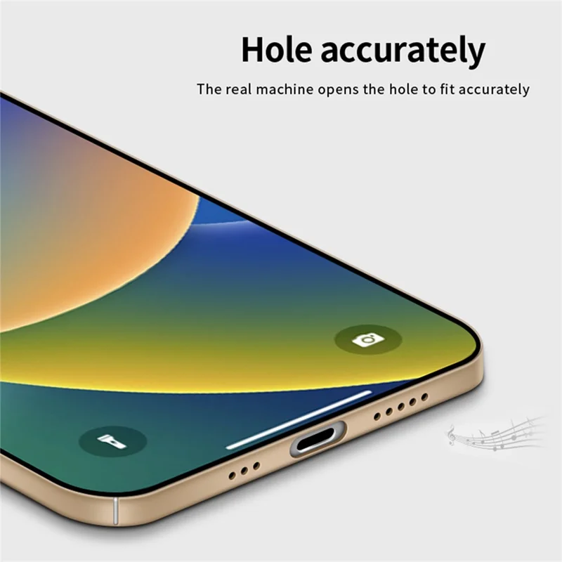 MOFI JK PC Series-1 Shield for iPhone 15 Matte PC Phone Case Dustproof Cell Phone Cover - Gold