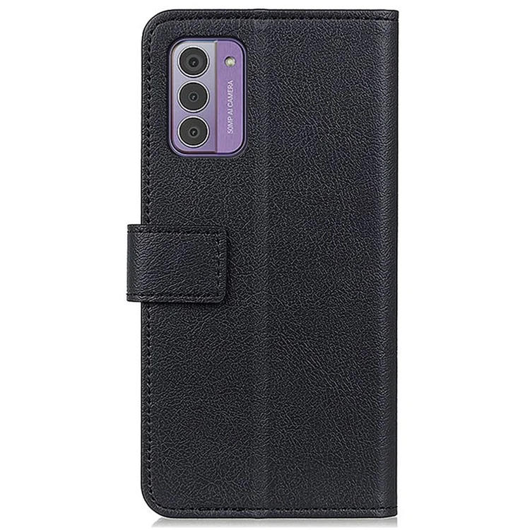 For Nokia G42 Phone Case Stand Wallet Protective Cover PU Leather Cell Phone Protective Shell - Black