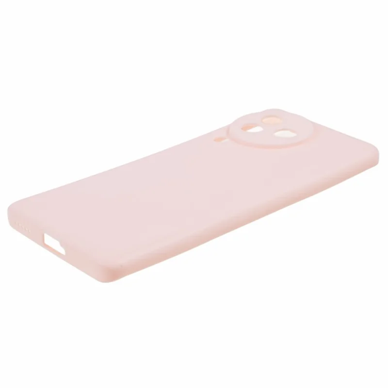 Para Xiaomi Civi 3 5G Funda de teléfono suave de TPU con acabado brillante, color caramelo, con corte preciso - Rosa pálido