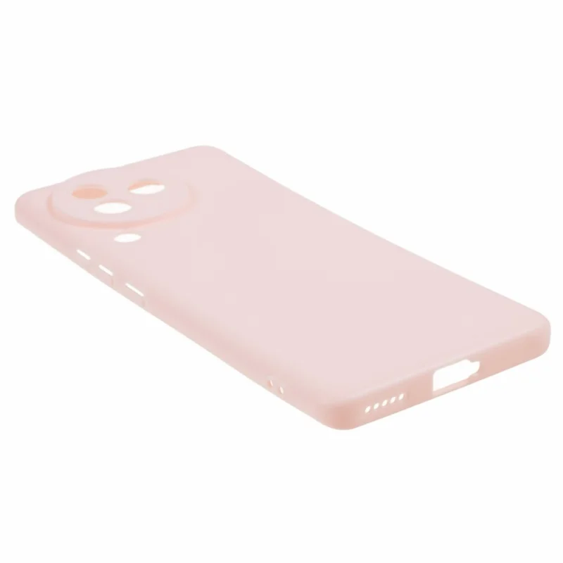 Para Xiaomi Civi 3 5G Funda de teléfono suave de TPU con acabado brillante, color caramelo, con corte preciso - Rosa pálido