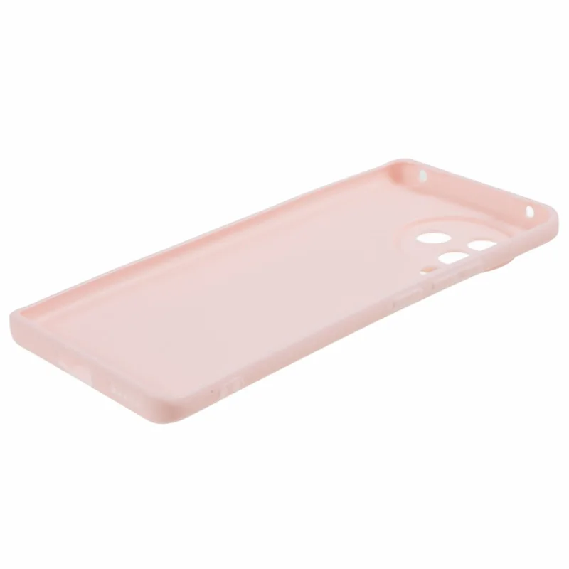 Para Xiaomi Civi 3 5G Funda de teléfono suave de TPU con acabado brillante, color caramelo, con corte preciso - Rosa pálido