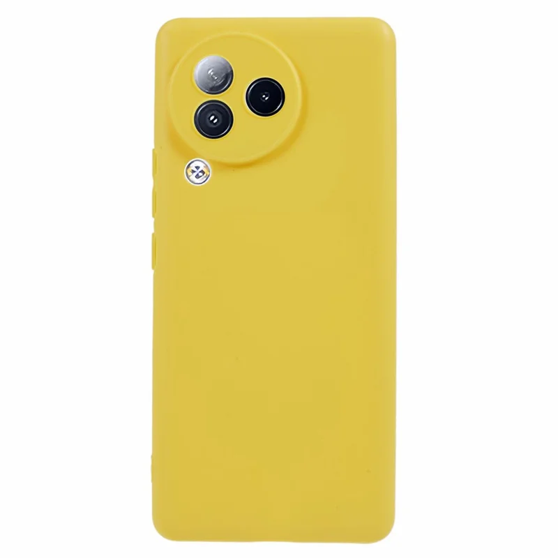 For Xiaomi Civi 3 5G Soft TPU Glossy Phone Case Candy Color Precise Cutout Phone Cover - Yellow