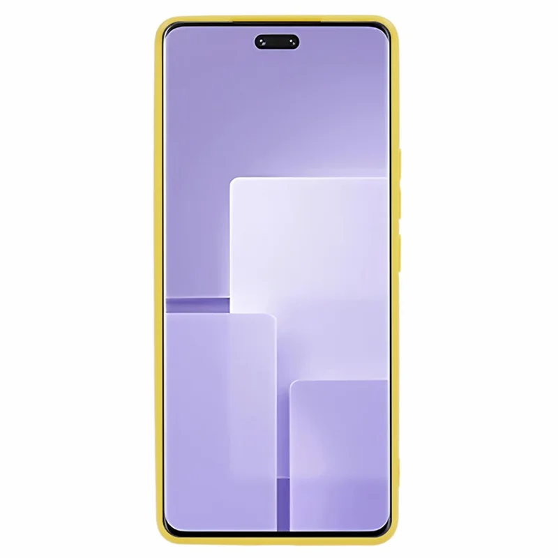 For Xiaomi Civi 3 5G Soft TPU Glossy Phone Case Candy Color Precise Cutout Phone Cover - Yellow
