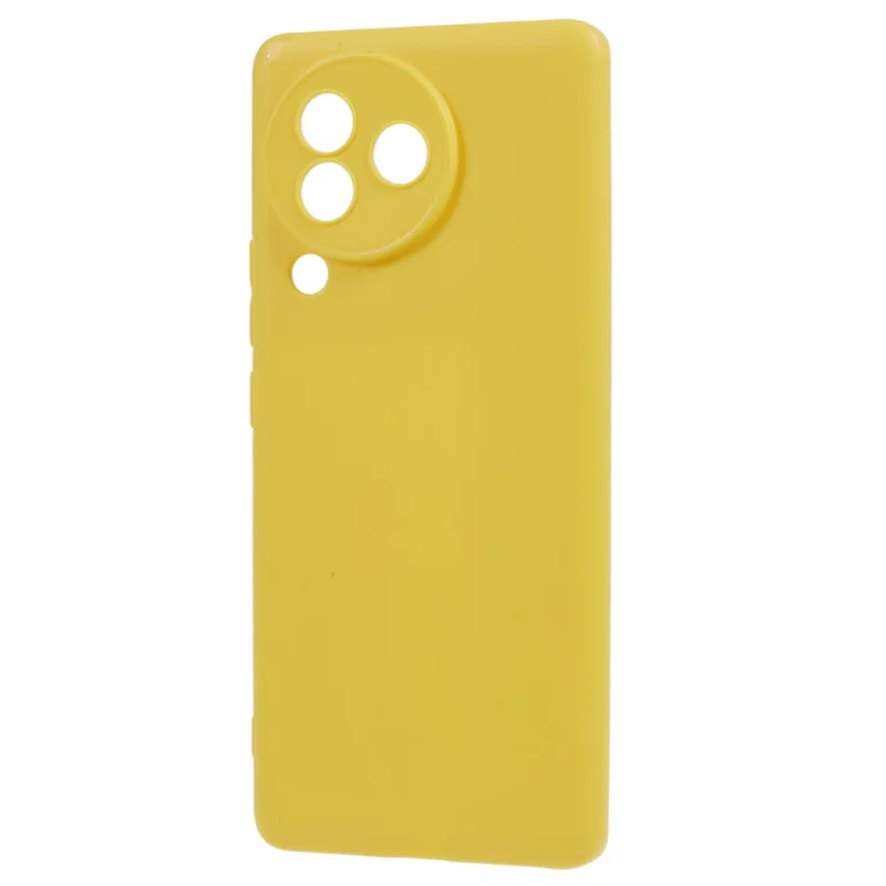For Xiaomi Civi 3 5G Soft TPU Glossy Phone Case Candy Color Precise Cutout Phone Cover - Yellow