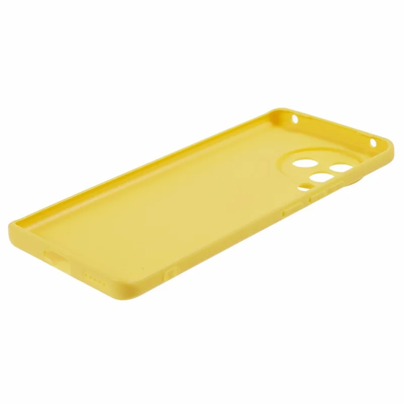 For Xiaomi Civi 3 5G Soft TPU Glossy Phone Case Candy Color Precise Cutout Phone Cover - Yellow