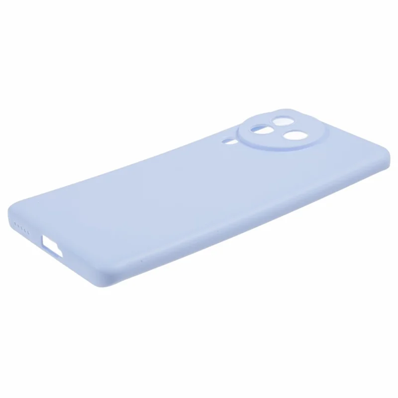 For Xiaomi Civi 3 5G Soft TPU Glossy Phone Case Candy Color Precise Cutout Phone Cover - Light Purple
