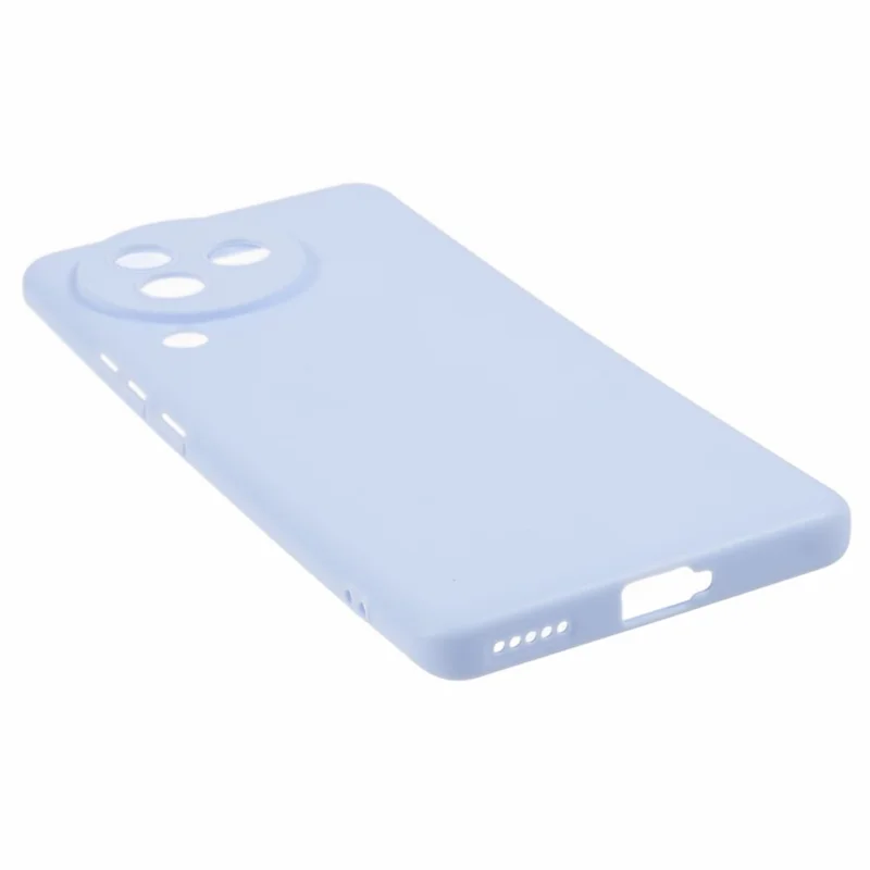 For Xiaomi Civi 3 5G Soft TPU Glossy Phone Case Candy Color Precise Cutout Phone Cover - Light Purple
