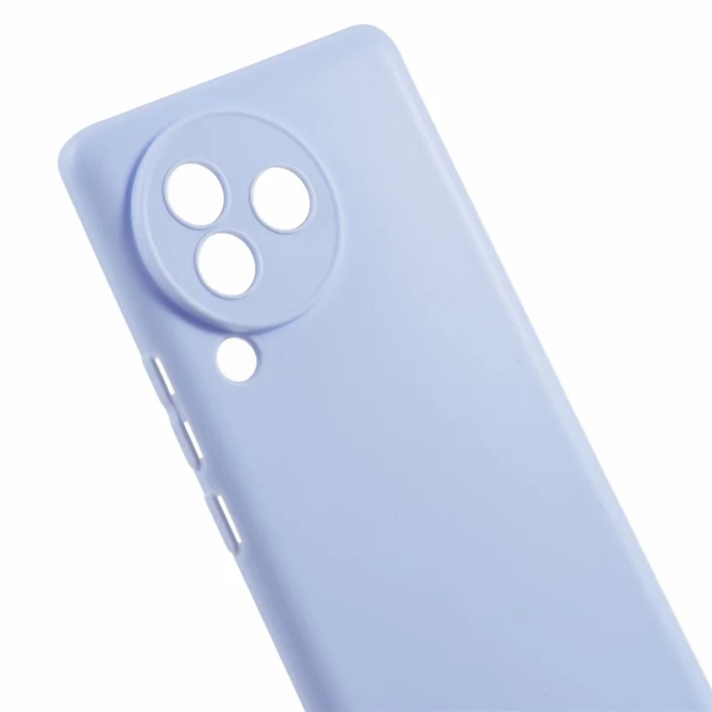 For Xiaomi Civi 3 5G Soft TPU Glossy Phone Case Candy Color Precise Cutout Phone Cover - Light Purple