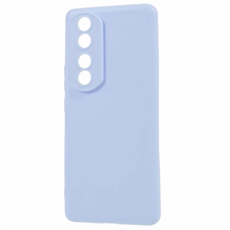 Светлый фиолетовый чехол Для Honor 90 Precise Cutout Candy Color Phone Shell Glossy TPU Case Soft Smartphone Back Cover