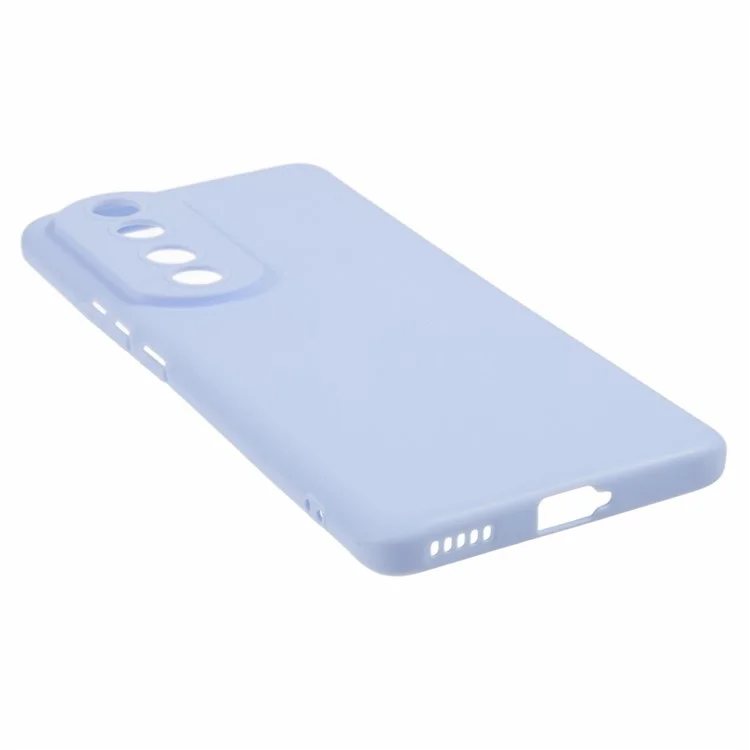 Светлый фиолетовый чехол Для Honor 90 Precise Cutout Candy Color Phone Shell Glossy TPU Case Soft Smartphone Back Cover