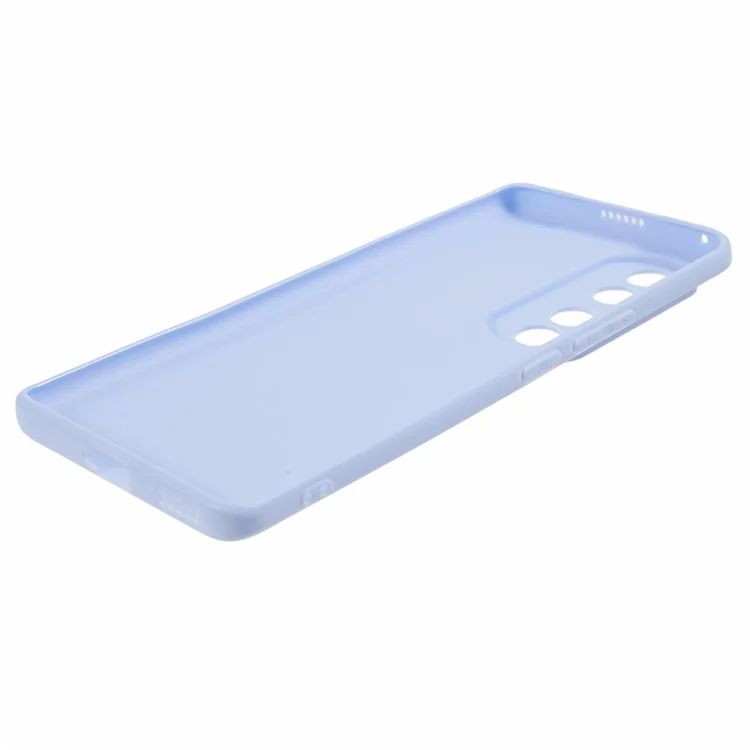 Светлый фиолетовый чехол Для Honor 90 Precise Cutout Candy Color Phone Shell Glossy TPU Case Soft Smartphone Back Cover