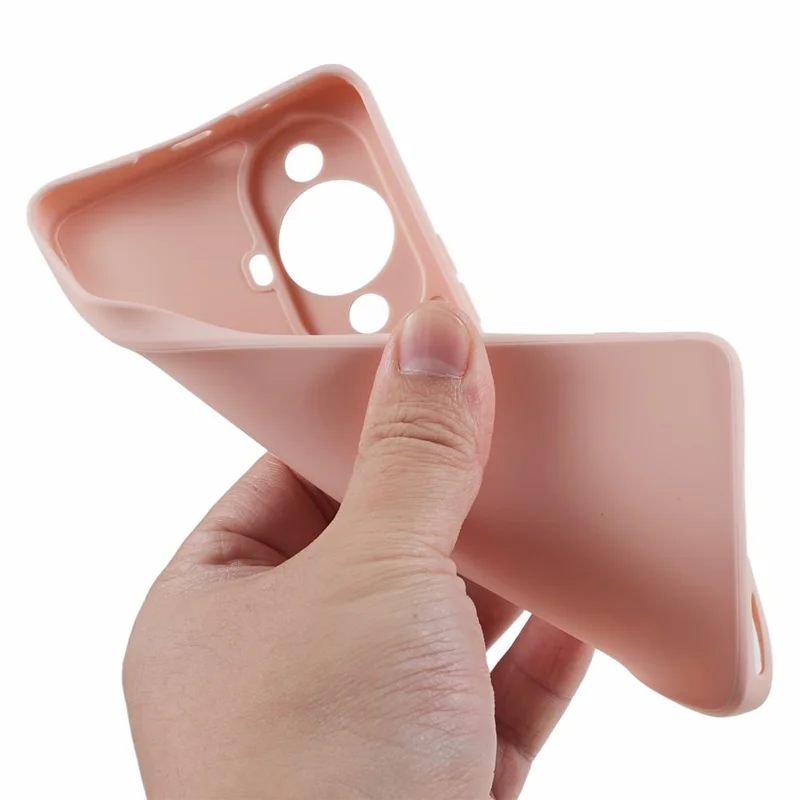 Straight Edge Phone Case for Huawei nova 11 / nova 12s 4G / nova 12 Lite 4G , Precise Cutout Anti-scratch TPU Cover - Pink