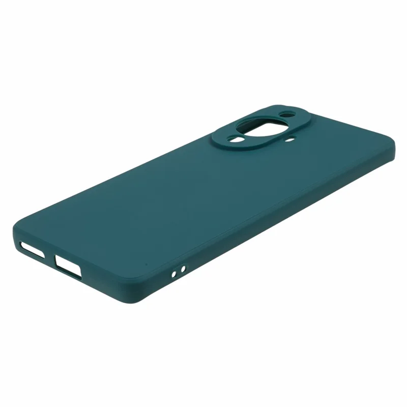 Straight Edge Phone Case for Huawei nova 11 / nova 12s 4G / nova 12 Lite 4G , Precise Cutout Anti-scratch TPU Cover - Army Green