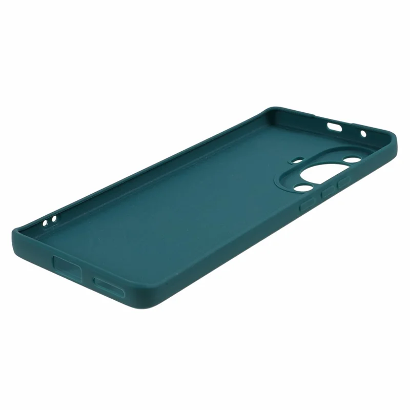 Straight Edge Phone Case for Huawei nova 11 / nova 12s 4G / nova 12 Lite 4G , Precise Cutout Anti-scratch TPU Cover - Army Green