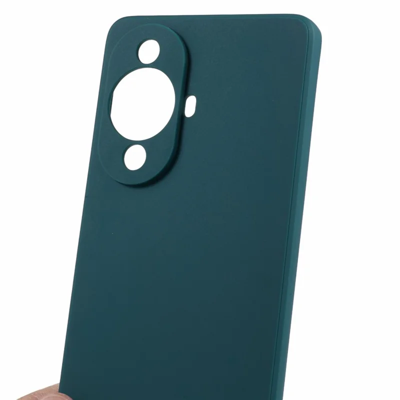 Straight Edge Phone Case for Huawei nova 11 / nova 12s 4G / nova 12 Lite 4G , Precise Cutout Anti-scratch TPU Cover - Army Green