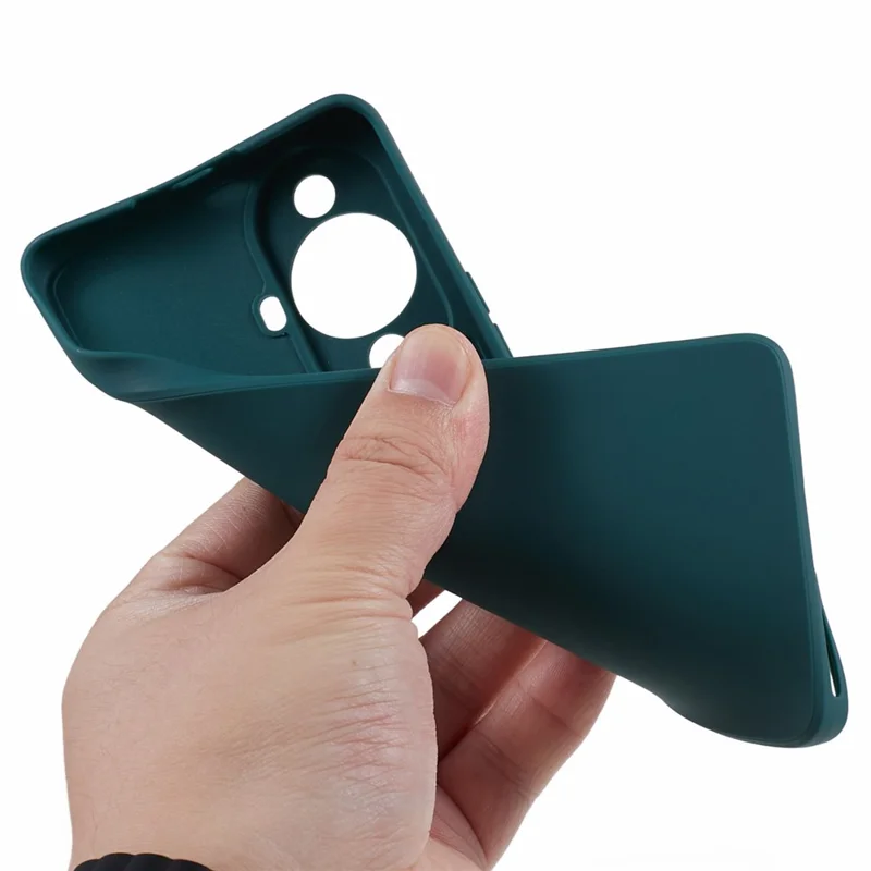Straight Edge Phone Case for Huawei nova 11 / nova 12s 4G / nova 12 Lite 4G , Precise Cutout Anti-scratch TPU Cover - Army Green