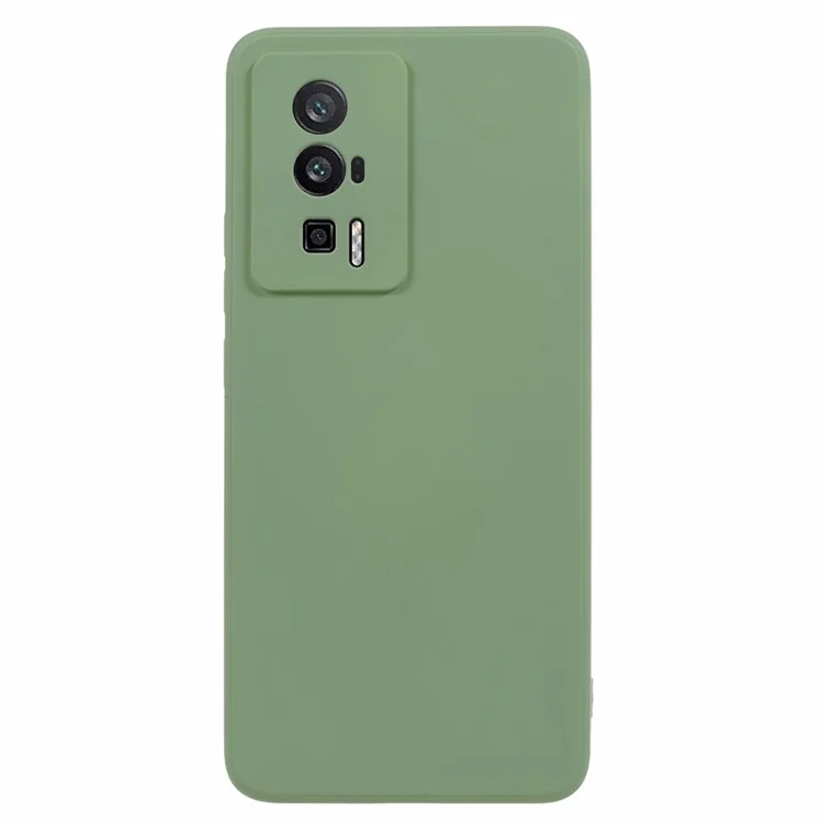 Coque de téléphone TPU pour Xiaomi Redmi K60 5G / K60 Pro 5G / Poco F5 Pro 5G, Revêtement en fibre caoutchouté - Vert haricot