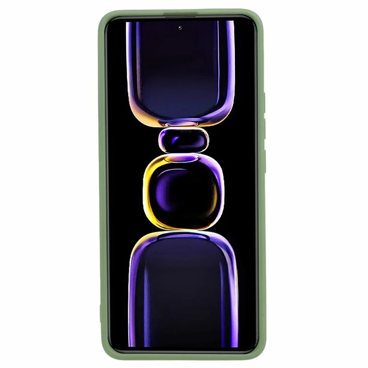 Coque de téléphone TPU pour Xiaomi Redmi K60 5G / K60 Pro 5G / Poco F5 Pro 5G, Revêtement en fibre caoutchouté - Vert haricot
