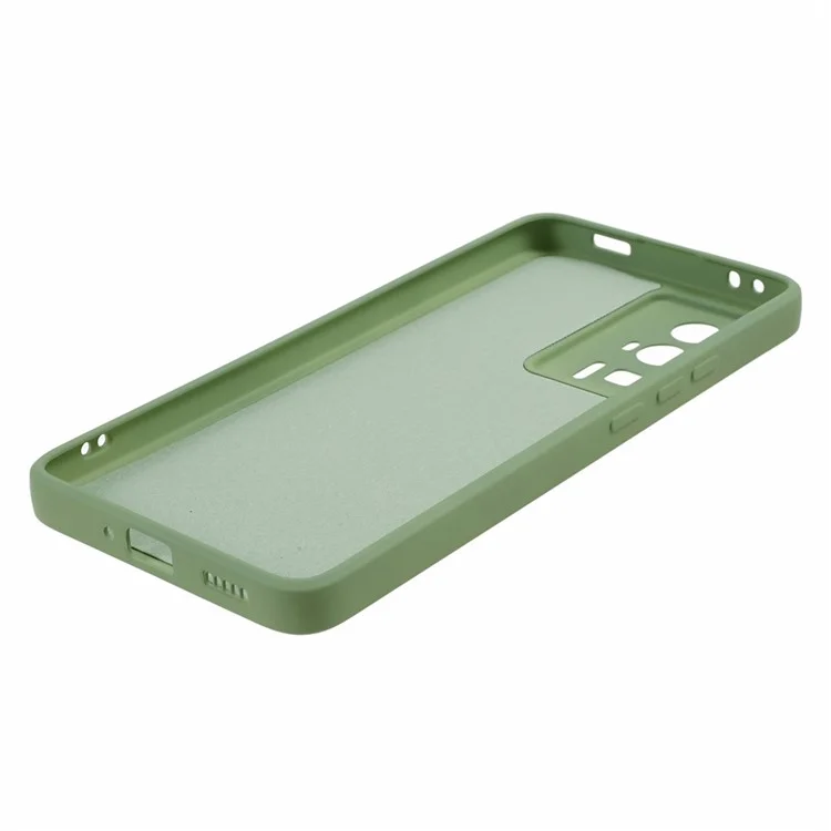 Coque de téléphone TPU pour Xiaomi Redmi K60 5G / K60 Pro 5G / Poco F5 Pro 5G, Revêtement en fibre caoutchouté - Vert haricot