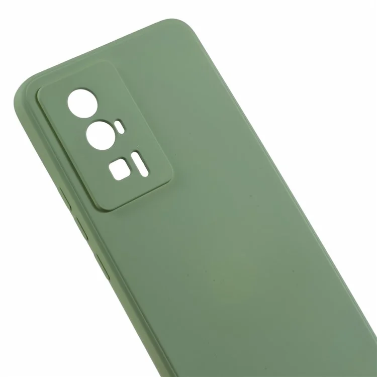 Coque de téléphone TPU pour Xiaomi Redmi K60 5G / K60 Pro 5G / Poco F5 Pro 5G, Revêtement en fibre caoutchouté - Vert haricot