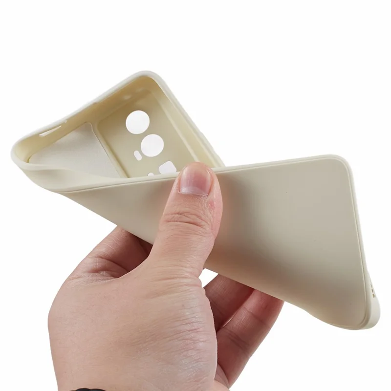 Custodia in TPU per telefono per Xiaomi Redmi K60 5G / K60 Pro 5G / Poco F5 Pro 5G, cover per telefono con rivestimento in fibra - Bianco