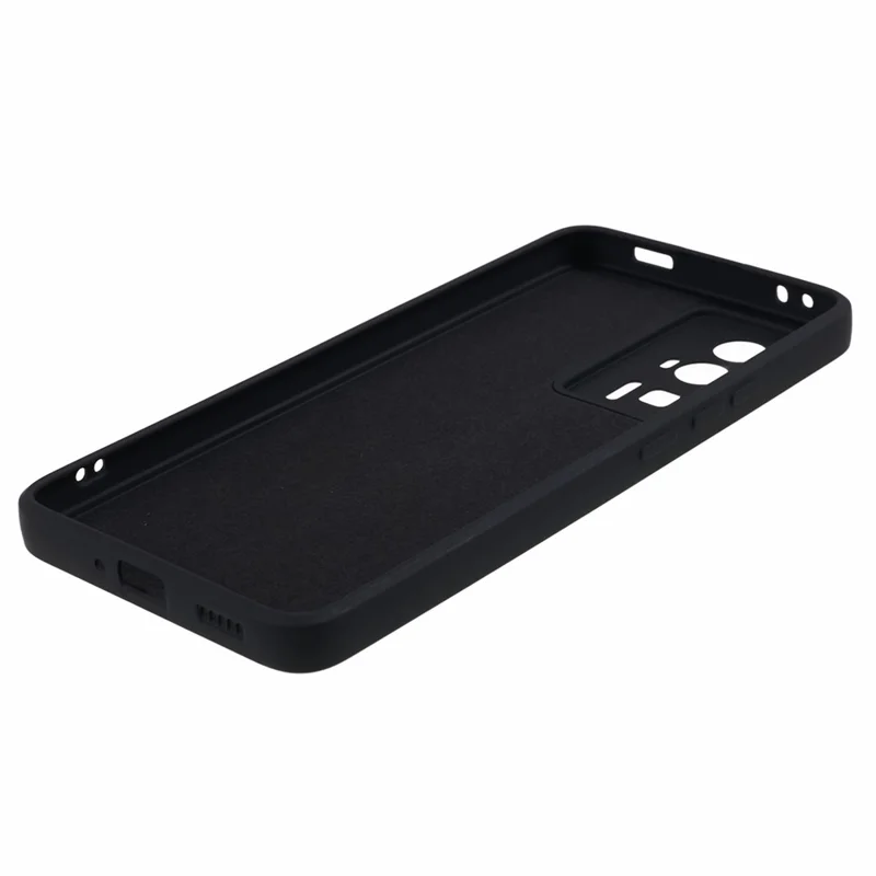 Custodia in TPU per telefono per Xiaomi Redmi K60 5G / K60 Pro 5G / Poco F5 Pro 5G, Custodia per telefono con rivestimento in fibra - Nero