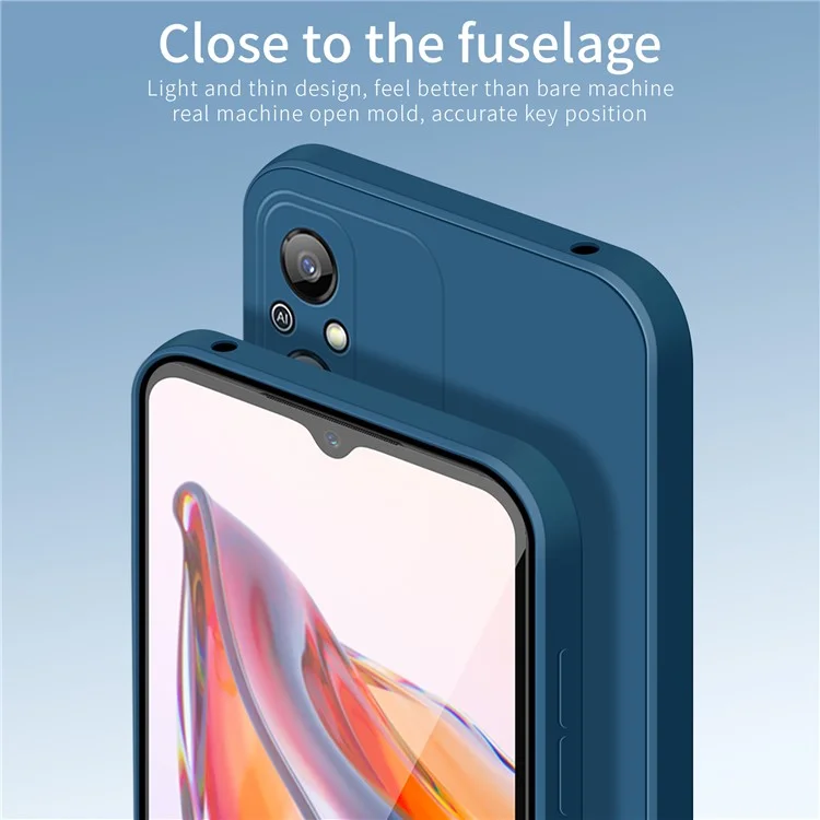PINWUYO For Xiaomi Redmi 12C 4G TPU Phone Case Precise Cutouts Phone Cover - Dark Blue
