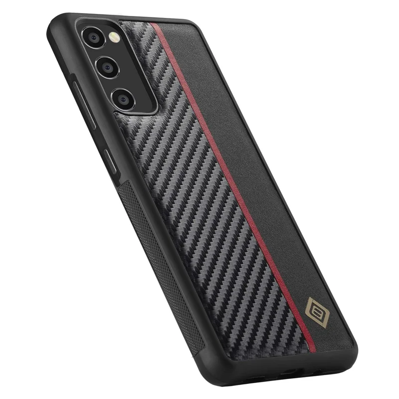 LC.IMEEKE Per Samsung Galaxy Note20 / Note20 5G Custodia Telefonica Fibra di Carbonio Rivestita in Pelle TPU + EVA Cover